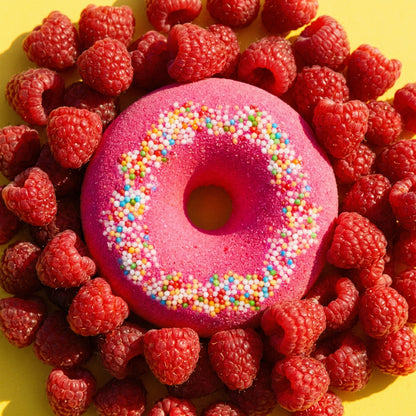 Effervescent Bath Bomb Donut - Raspberry