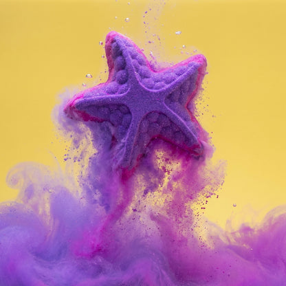 Effervescent Bath Bomb Starfish - Raspberry
