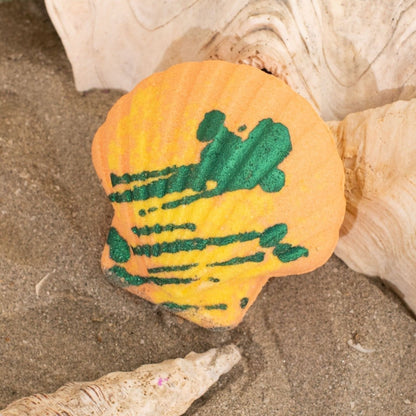 Bath Bomb Shell Glitter - Mango &amp; Pineapple