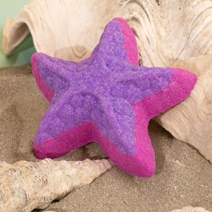 Effervescent Bath Bomb Starfish - Raspberry