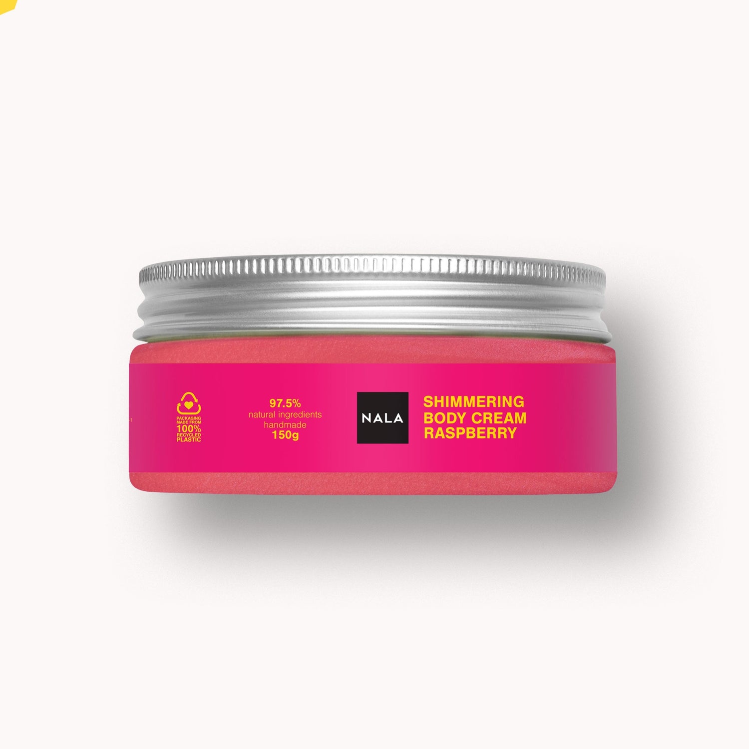Pink Shimmering Body Cream - Raspberry