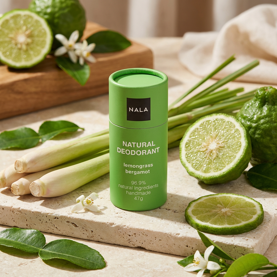 Natural Stick Deodorant - Lemongrass &amp; Bergamot