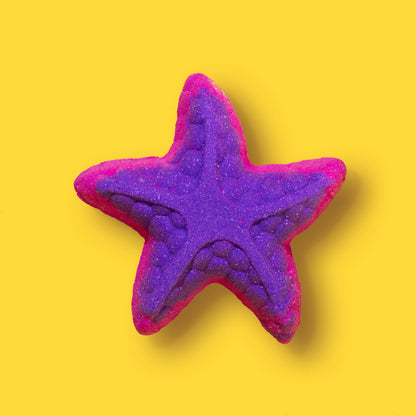 Effervescent Bath Bomb Starfish - Raspberry