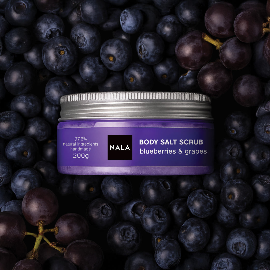Body Salt Scrub - Blueberries &amp; Grapes