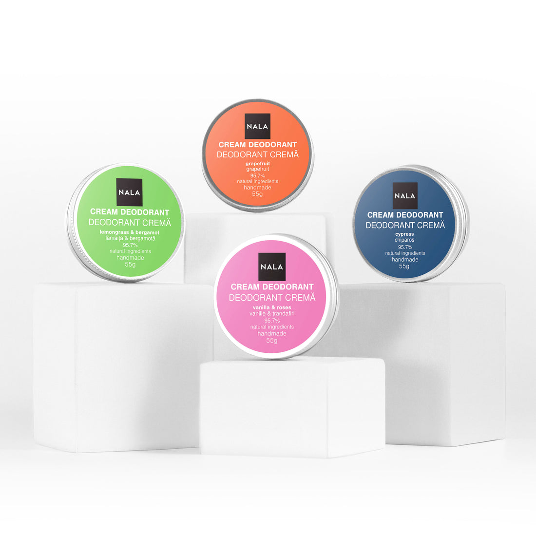 Natural Deodorants – Fresh Start 4-Pack
