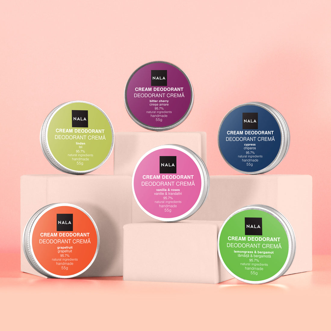 Natural Deodorants – Fresh Start 6-Pack