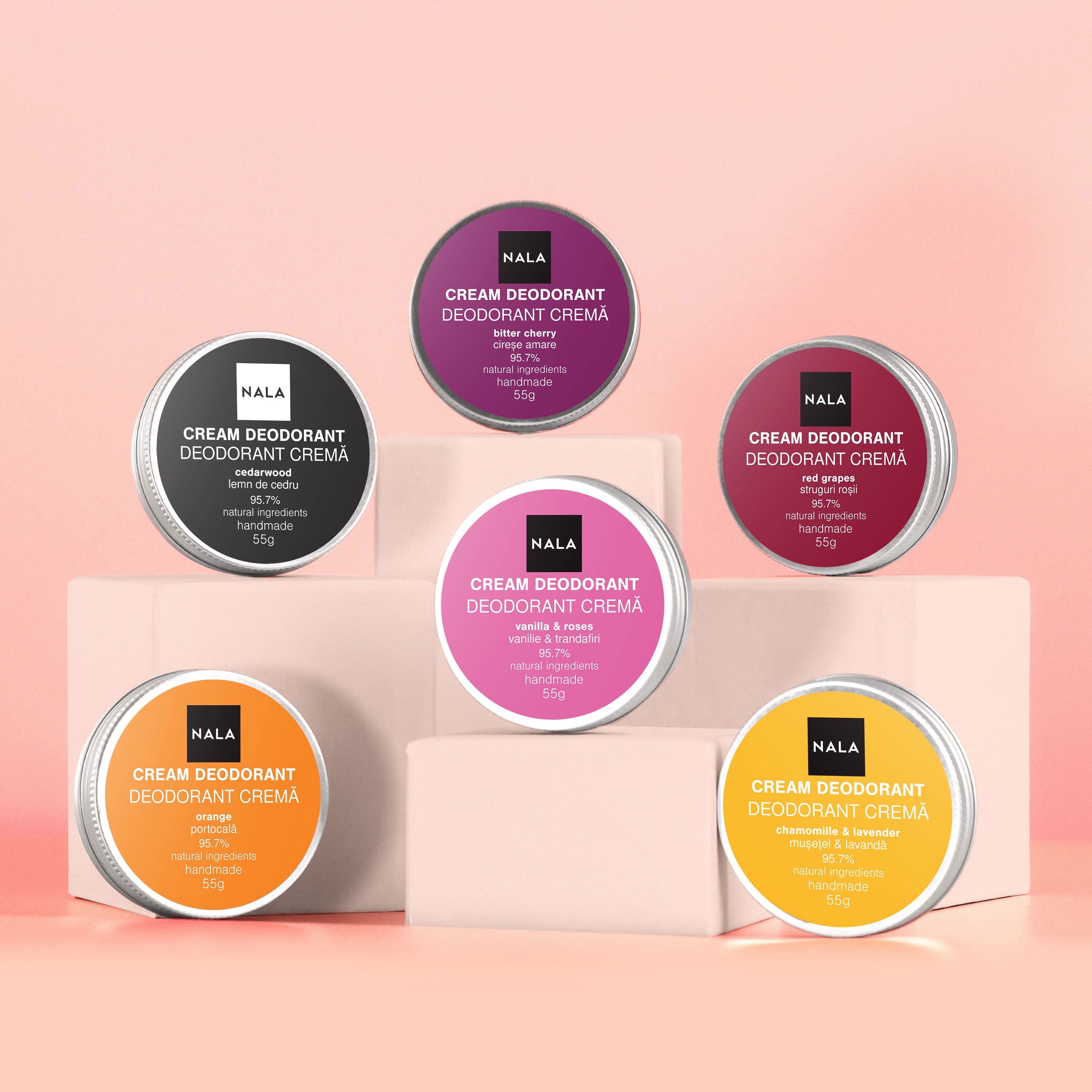 Natural Deodorants – Fresh Mode ON 6-Pack
