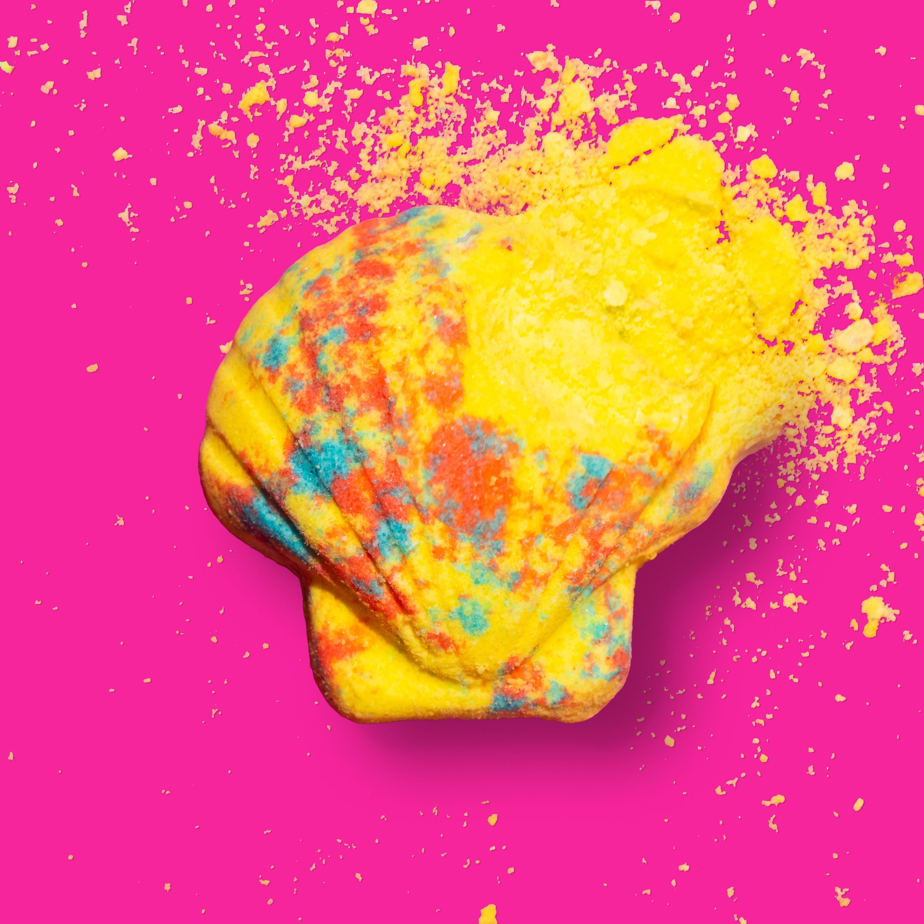 Effervescent Bath Bomb Seashell - Pineapple