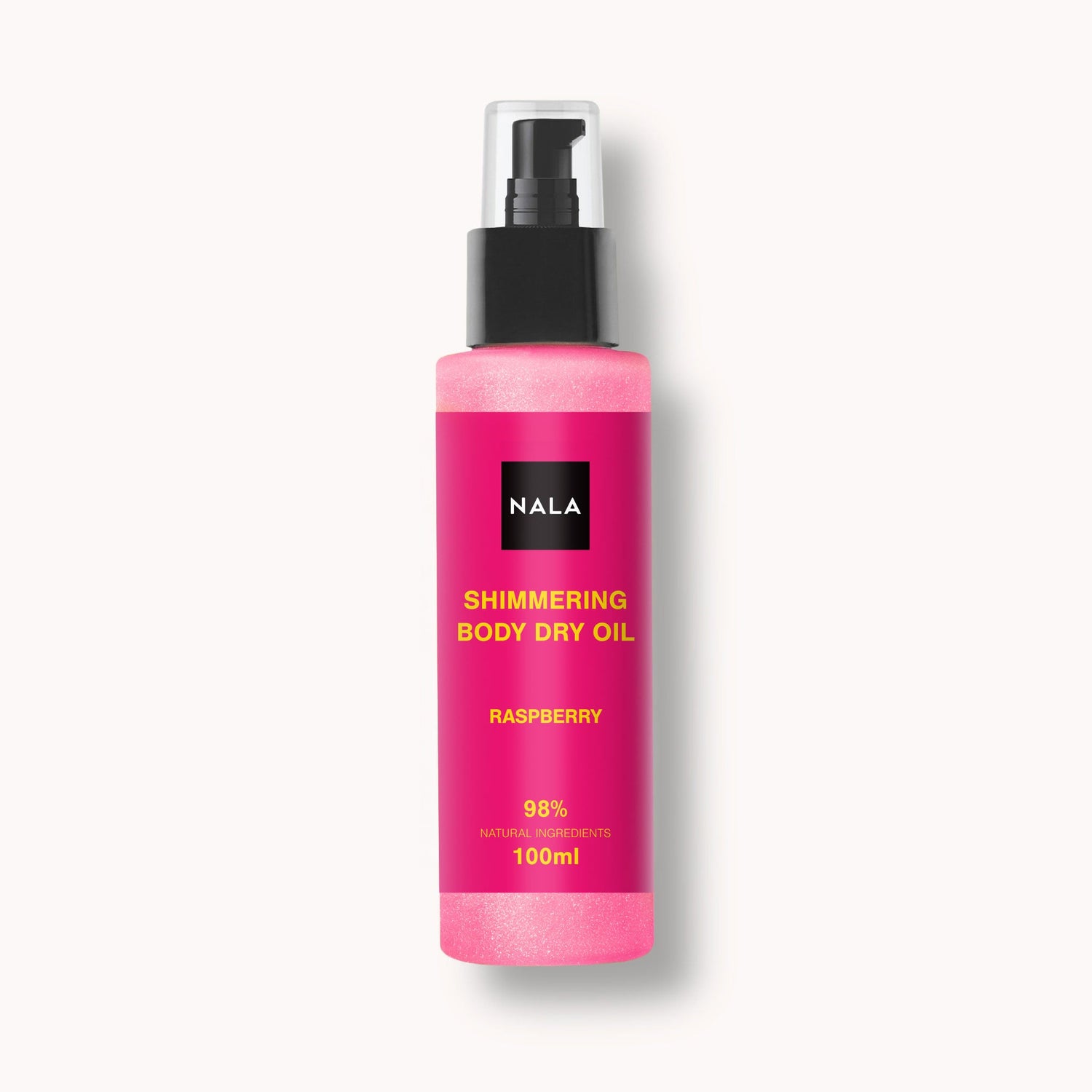 Pink Shimmering Body Dry Oil - Raspberry