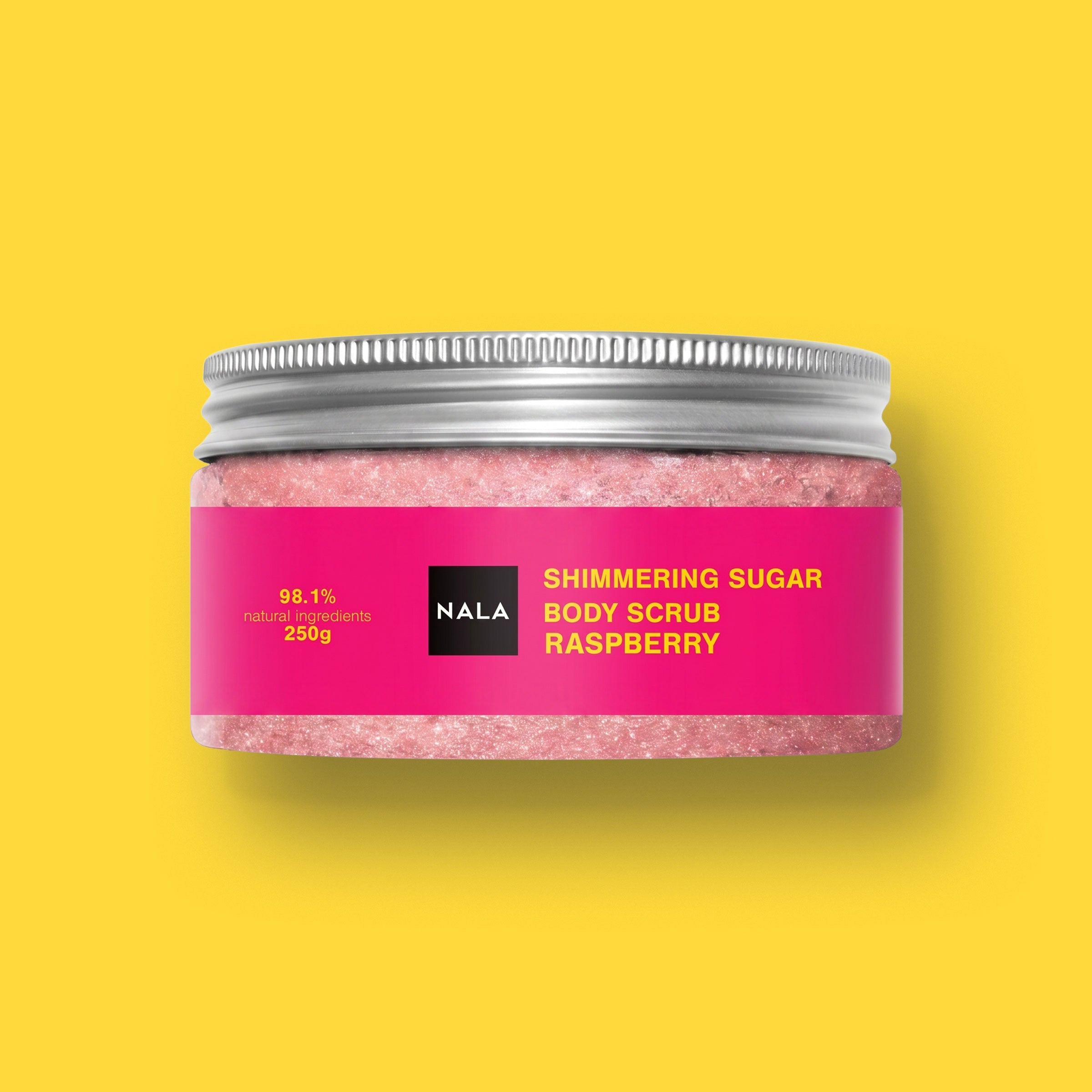 Pink Shimmer Sugar Scrub - Raspberry