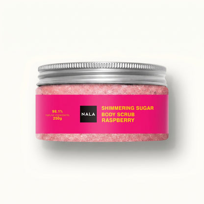 Pink Shimmer Sugar Scrub - Raspberry