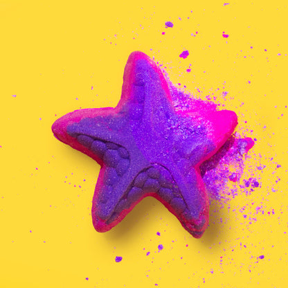 Effervescent Bath Bomb Starfish - Raspberry