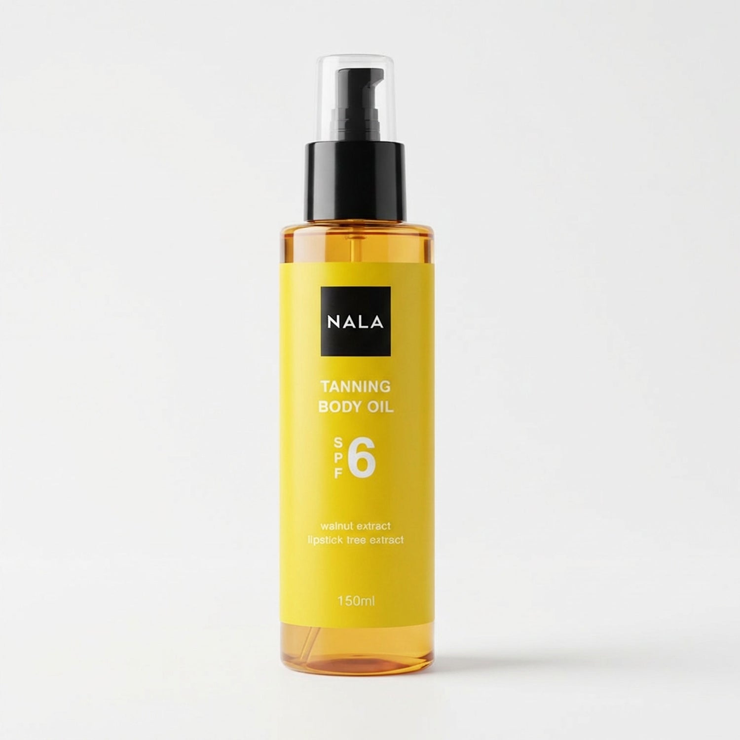 Tanning Body Oil &amp; Tan Accelerator SPF 6 - Walnut Extract &amp; Lipstick Tree