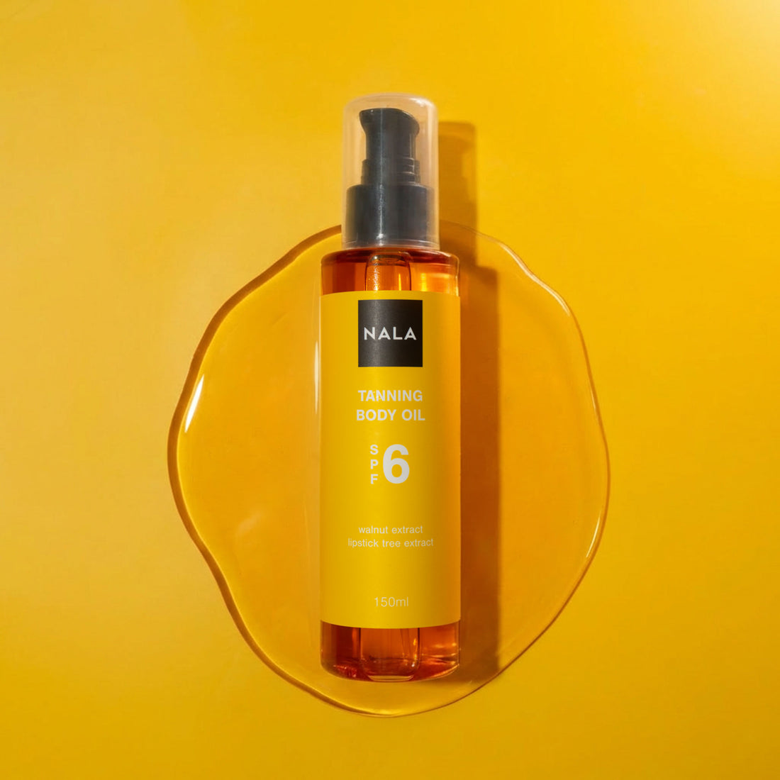 Tanning Body Oil &amp; Tan Accelerator SPF 6 - Walnut Extract &amp; Lipstick Tree